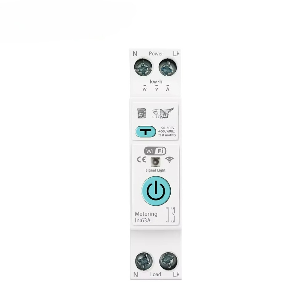 Tuya Smart - 63A 1P+N WiFi Smart MCB Energy