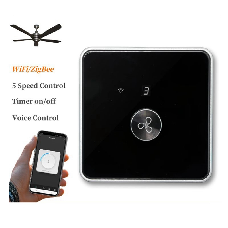 Smart Wifi Fan Switch 5 Speed  - Tuya Smart ulasan dan harga