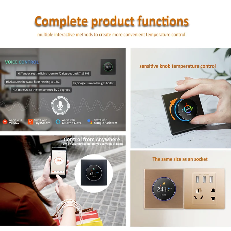 In stock Tuya Knob Thermostat  - Tuya Smart ulasan dan harga