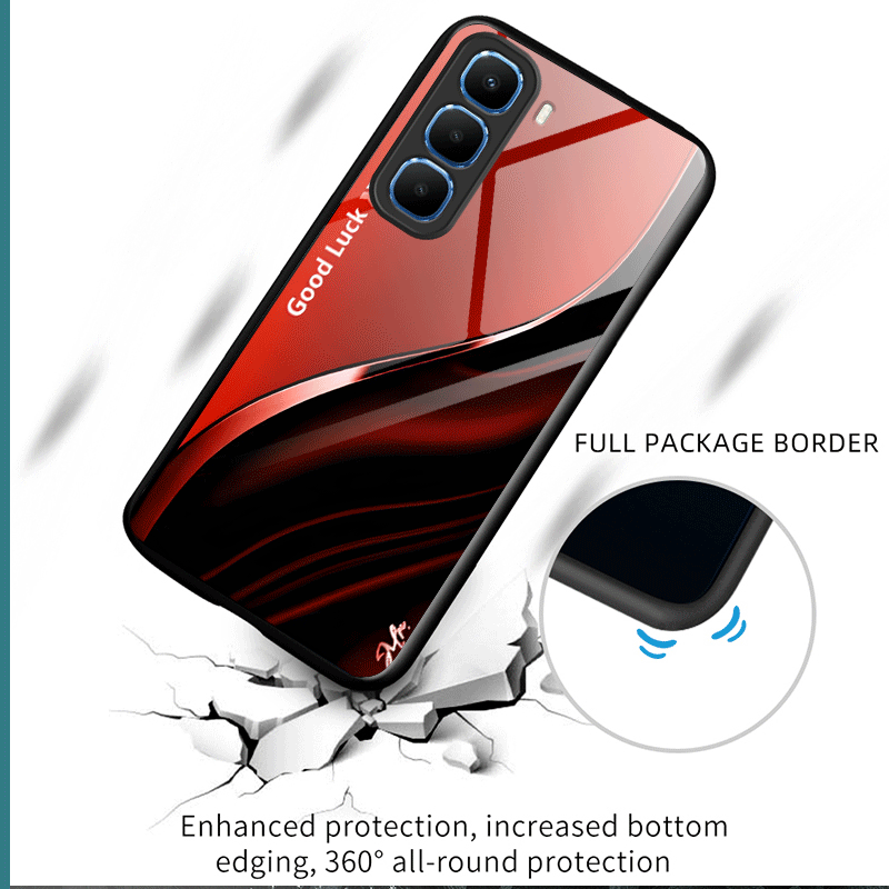 Hard Tempered Glass Case For I - Shelly ulasan dan harga