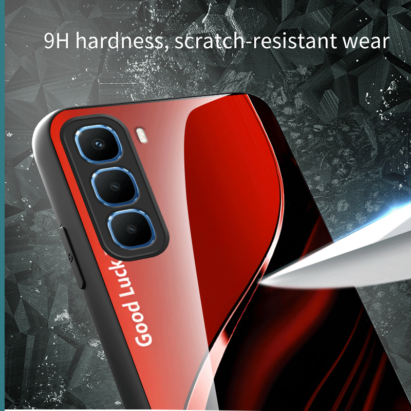 Hard Tempered Glass Case For I - Shelly ulasan dan harga