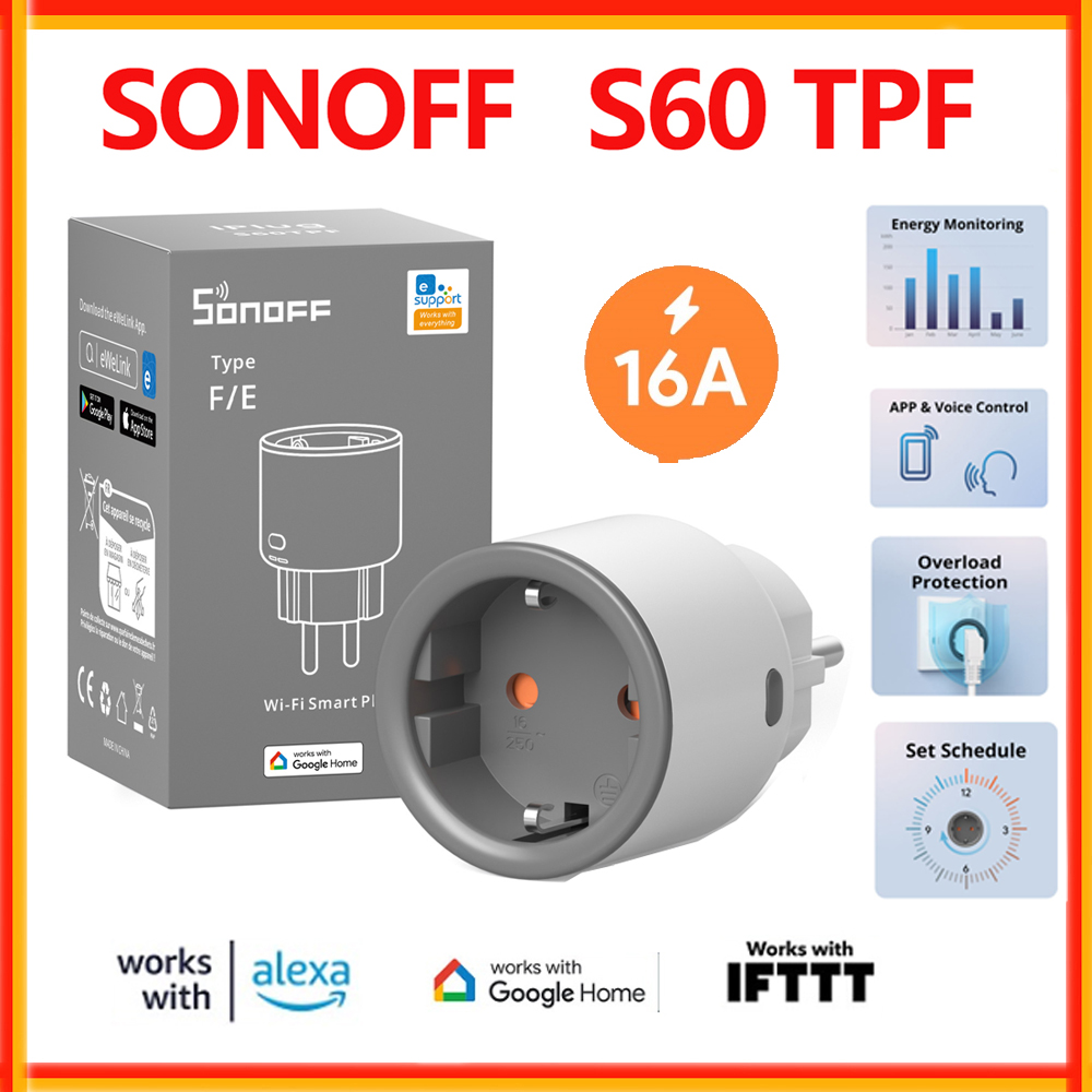 SONOFF S60 TPF EU Wifi Smart P - Sonoff Basic ulasan dan harga