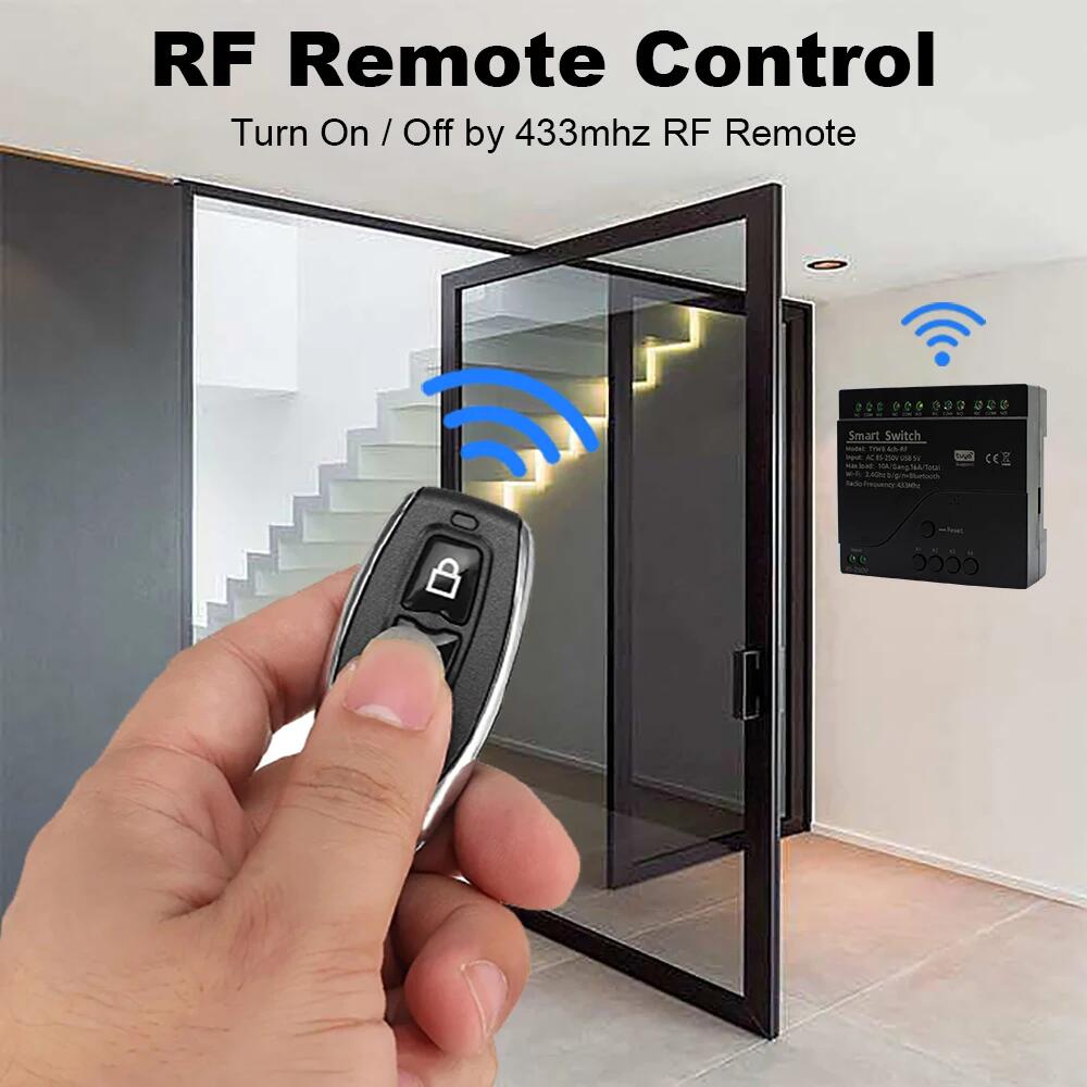 Black Style Tuya 4CH Wifi Smar - Tuya 4 Channel ulasan dan harga