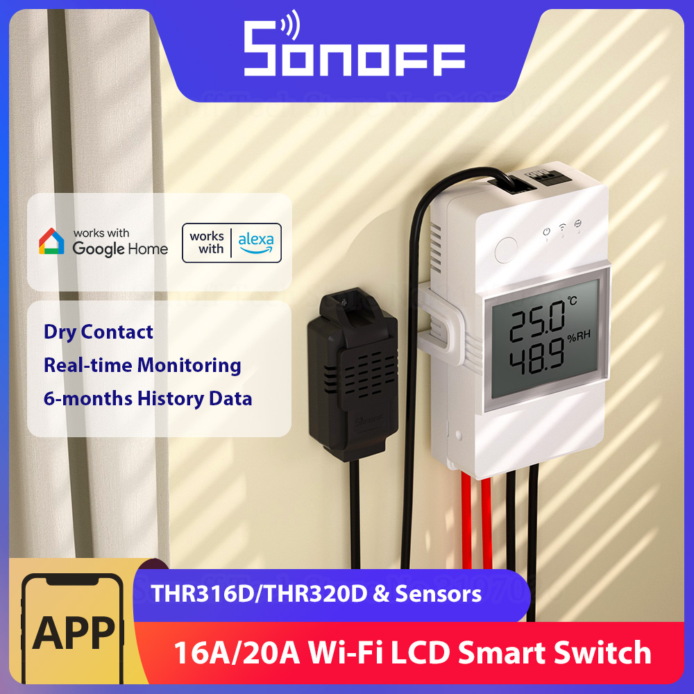 SONOFF THR316D/THR320D Tempera - Sonoff Basic ulasan dan harga