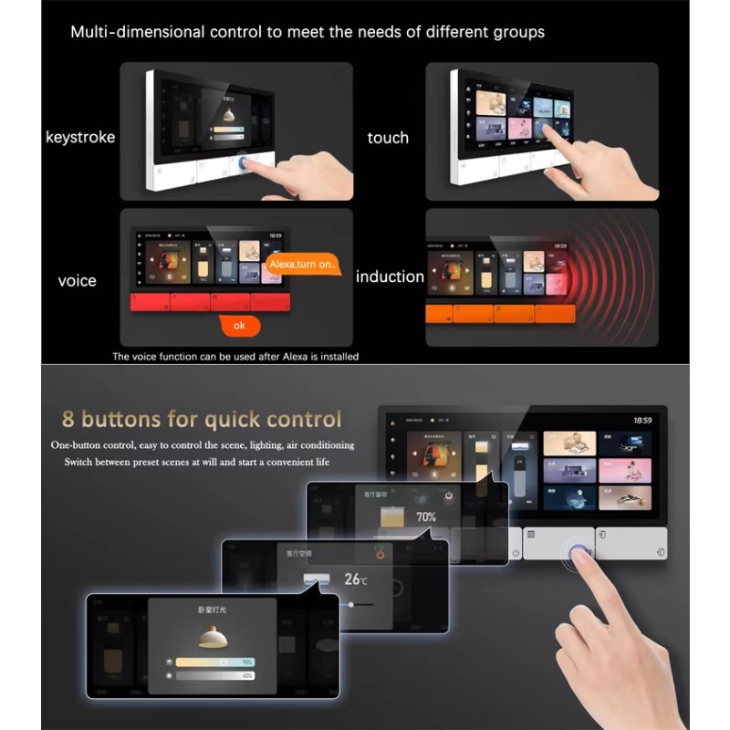 New F5 6 Inch WiFi Tuya Multi- - Tuya Smart ulasan dan harga
