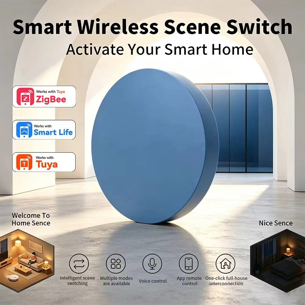 HIMOJO Zigbee Smart Scene Push - Smart Relay Tuya ulasan dan harga