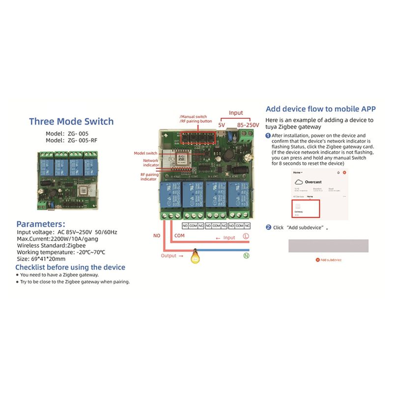 5X 4 Channels Tuya Zigbee Smar - Smart Relay Tuya ulasan dan harga