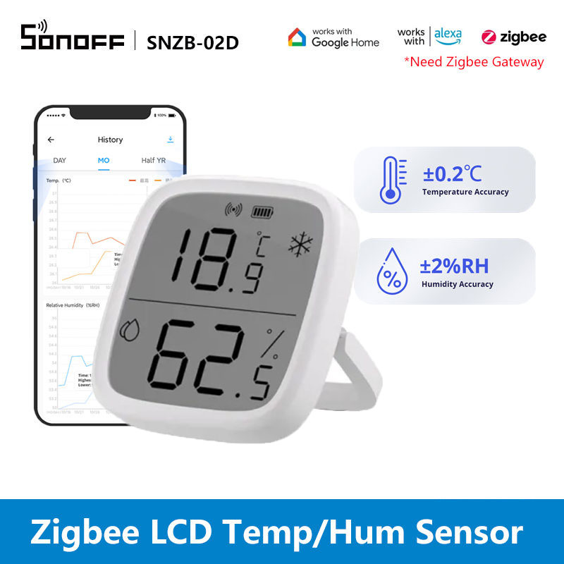 Intelligent SNZB-02D Temperatu - Sonoff ulasan dan harga